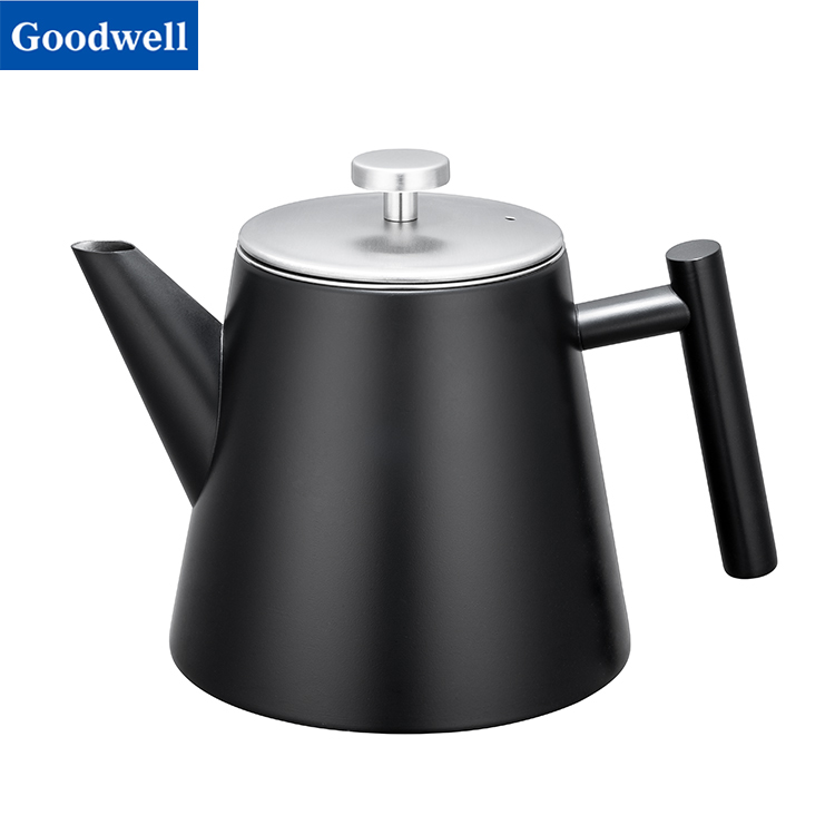 Double Wall Stainless Steel Tea Pot