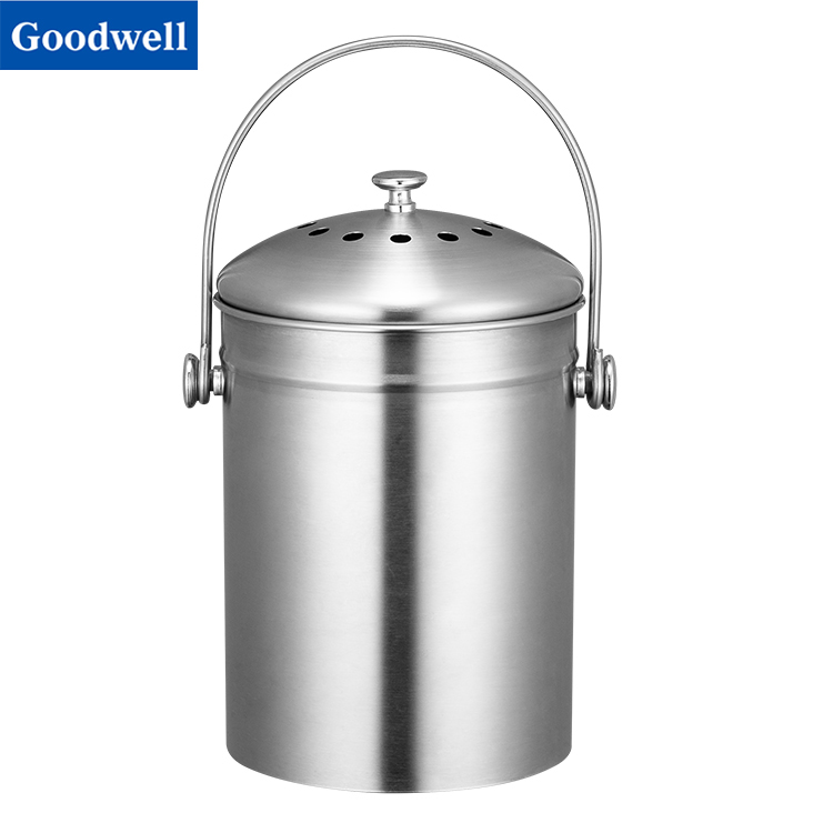 Stainless Steel Kitchen Compost Bin
